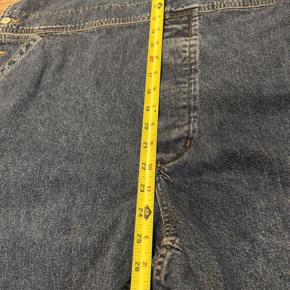 Vintage Polo Jeans Co Bib Overalls Ralph Lauren Mens XL Denim Carpenter 90s Y2K - Picture 9 of 11